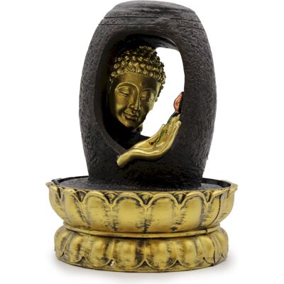 ANCIENT WISDOM Fontanna Wodna Nablatowa- 30cm - Złoty Budda i Vit ANCIENT WISDOM Fontanna Wodna Nablatowa- 30cm - Złoty Budda i Vit