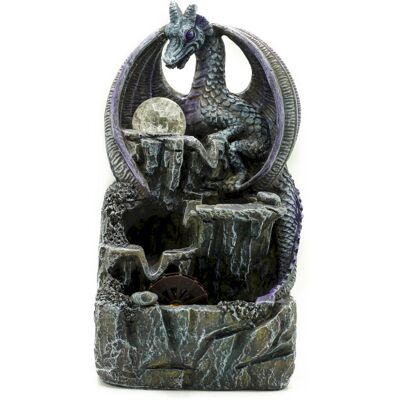 ANCIENT WISDOM Fontanna Wodna Nablatowa - 35 cm - Fioletowy Smok ANCIENT WISDOM Fontanna Wodna Nablatowa - 35 cm - Fioletowy Smok