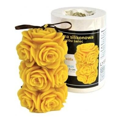 ŁYSOŃ Forma Na Świecę-Przekwitła Róża 11,5cm (1szt) - Wzór Fs35 ŁYSOŃ Forma Na Świecę-Przekwitła Róża 11,5cm (1szt) - Wzór Fs35