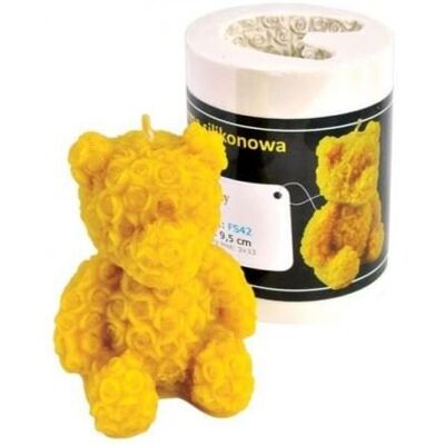 ŁYSOŃ Forma Na Świecę-Różany Miś - Wzór Fs42 ŁYSOŃ Forma Na Świecę-Różany Miś - Wzór Fs42