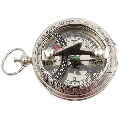 Giftdeco, Kompas Z Zegarem Słonecznym, Mosiężny Giftdeco, Kompas Z Zegarem Słonecznym, Mosiężny
