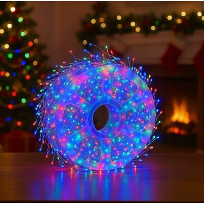 inna (Inny) Girlanda LED Igiełki 40 m 800 LED Kolorowe Lampki choinkowe IP44 inna (Inny) Girlanda LED Igiełki 40 m 800 LED Kolorowe Lampki choinkowe IP44
