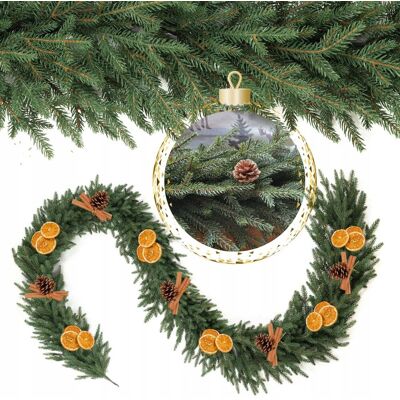 ART Girlanda ŚWIERK 2 metry 100% PE 200 cm DŁUGA gęsta jak naturalna na poręcz ART Girlanda ŚWIERK 2 metry 100% PE 200 cm DŁUGA gęsta jak naturalna na poręcz