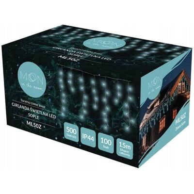 inna (Inny) Girlanda świetlna (500 LED, 100 sopli, 15m, zimne białe) inna (Inny) Girlanda świetlna (500 LED, 100 sopli, 15m, zimne białe)