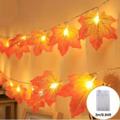 Inny producent Girlanda świetlna lampki LED LIŚCIE KLONU jesień boho na baterie stroik 3 m Inny producent Girlanda świetlna lampki LED LIŚCIE KLONU jesień boho na baterie stroik 3 m
