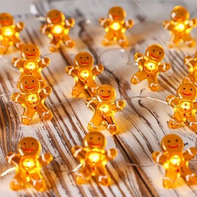 Inny producent Girlanda świetlna lampki LED PIERNIKI CIASTEK CIASTKA urocze na baterie 3 m Inny producent Girlanda świetlna lampki LED PIERNIKI CIASTEK CIASTKA urocze na baterie 3 m
