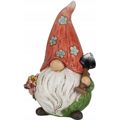 Inny producent Gnom Krasnal z Łopatą, 21 CM Figurka Ogrodowa Inny producent Gnom Krasnal z Łopatą, 21 CM Figurka Ogrodowa