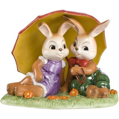 Goebel Figurka Zające pod parasolem Goebel Figurka Zające pod parasolem