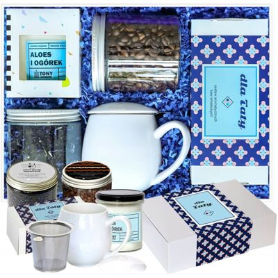 Cup&You Gotowy Zestaw Kosz Prezentowy Dla Taty Herbata Premium Kawy Aromatyzowane Kubek Zaparzacz Świeca Sojowa Prezent Upominek Na Dzień Ojca Cup&You Gotowy Zestaw Kosz Prezentowy Dla Taty Herbata Premium Kawy Aromatyzowane Kubek Zaparzacz Świeca Sojowa Prezent Upominek Na Dzień Ojca