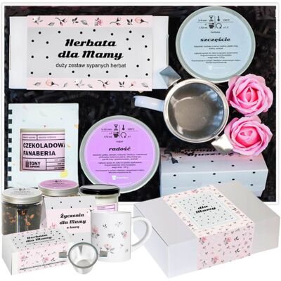 Cup&You Gotowy Zestaw Prezentowy „najlepsza Mama“ Box Kawy Herbaty Smakowe Świeca Sojowa Kubek Herbata Premium X2 Zaparzacz Prezent Upominek Na Dzień Matki .. Cup&You Gotowy Zestaw Prezentowy „najlepsza Mama“ Box Kawy Herbaty Smakowe Świeca Sojowa Kubek Herbata Premium X2 Zaparzacz Prezent Upominek Na Dzień Matki ..