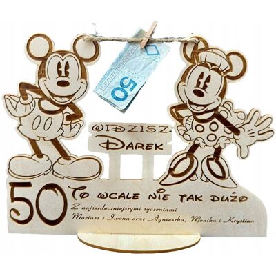 Manufaktura Graweru Laserowego Grawerowana Statuetka Myszka Miki Na Urodziny 18-99 Styl Disney Manufaktura Graweru Laserowego Grawerowana Statuetka Myszka Miki Na Urodziny 18-99 Styl Disney