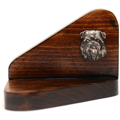 Gryfonik brukselski, Griffon bruxellois - drewniany świecznik z psem, podstawka pod tealight, miejsce pamięci psa marki Art-Dog Gryfonik brukselski, Griffon bruxellois - drewniany świecznik z psem, podstawka pod tealight, miejsce pamięci psa marki Art-Dog