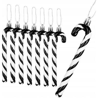 Inny producent GWHOLE Zestaw 12 Cukrowych Lasek Świątecznych 14 cm Czarnych Dekoracji Inny producent GWHOLE Zestaw 12 Cukrowych Lasek Świątecznych 14 cm Czarnych Dekoracji