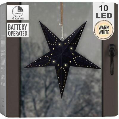 Orion Gwiazda Świąteczna Świecąca Wisząca Papierowa Witraż Czarna 45 Cm 10 Led Orion Gwiazda Świąteczna Świecąca Wisząca Papierowa Witraż Czarna 45 Cm 10 Led