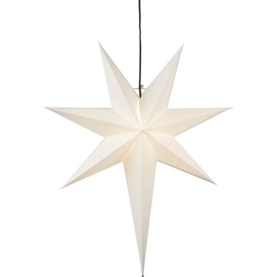 Star Trading Zamrożona Biała Gwiazda Bożonarodzeniowa 55cm - Dekoracja do wnętrz Star Trading Zamrożona Biała Gwiazda Bożonarodzeniowa 55cm - Dekoracja do wnętrz