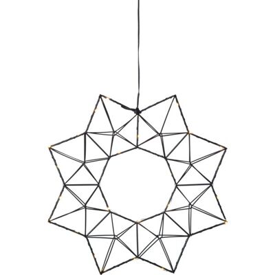 STAR TRADING Gwiazda Wisząca Czarna Led Edge 40 Cm STAR TRADING Gwiazda Wisząca Czarna Led Edge 40 Cm
