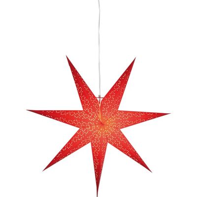 Gwiazda świąteczna Dot od StarTrading - Czerwona, zawieszana, 70cm Gwiazda świąteczna Dot od StarTrading - Czerwona, zawieszana, 70cm