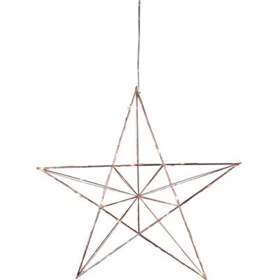 STAR TRADING Gwiazda Wisząca Miedziana Led Line 38 Cm STAR TRADING Gwiazda Wisząca Miedziana Led Line 38 Cm