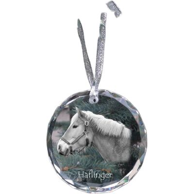 Haflinger - kryształowa bombka ze zdjęciem, zdjęcia konia w krysztale, personalizowana zawieszka na choinkę marki Art-Dog Haflinger - kryształowa bombka ze zdjęciem, zdjęcia konia w krysztale, personalizowana zawieszka na choinkę marki Art-Dog