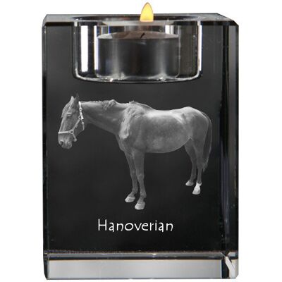 Hanowerski - świecznik ze zdjęciem kota, kryształowa podstawka na tealight, personalizowany prezent marki Art-Dog Hanowerski - świecznik ze zdjęciem kota, kryształowa podstawka na tealight, personalizowany prezent marki Art-Dog