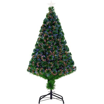 Homcom Sztuczna Choinka Z Włóknem Świetlnym Led, 120 Cm Choinka Z Metalowym Stojakiem, Zmiana Kolorów, Choinka Na Święta, Zielony Homcom Sztuczna Choinka Z Włóknem Świetlnym Led, 120 Cm Choinka Z Metalowym Stojakiem, Zmiana Kolorów, Choinka Na Święta, Zielony