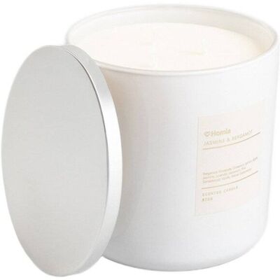 AURA Jasmin & Bergamot Biała Świeca AURA Jasmin & Bergamot Biała Świeca