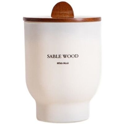 HOMLA Świeca zapachowa SABLE WOOD White Musk 400 g HOMLA Świeca zapachowa SABLE WOOD White Musk 400 g