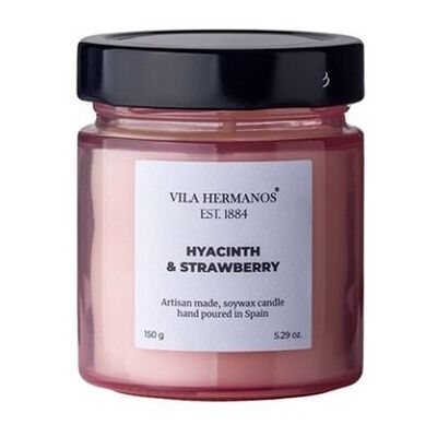 Hyacinth & Strawberry - Vila Hermanos - świeca zapachowa 150g - seria Apothecary Rose Hyacinth & Strawberry - Vila Hermanos - świeca zapachowa 150g - seria Apothecary Rose