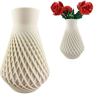 Rio INFLUX - Biały wazon 3D Forge kompatybilny z LEGO® Botanicals 0280 10313 10328 11501 Rio INFLUX - Biały wazon 3D Forge kompatybilny z LEGO® Botanicals 0280 10313 10328 11501