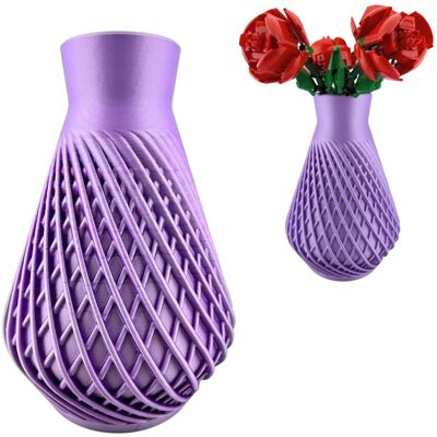 Rio INFLUX - Fioletowy wazon 3D Forge kompatybilny z LEGO® Botanicals 0280 10313 10328 11501 Rio INFLUX - Fioletowy wazon 3D Forge kompatybilny z LEGO® Botanicals 0280 10313 10328 11501
