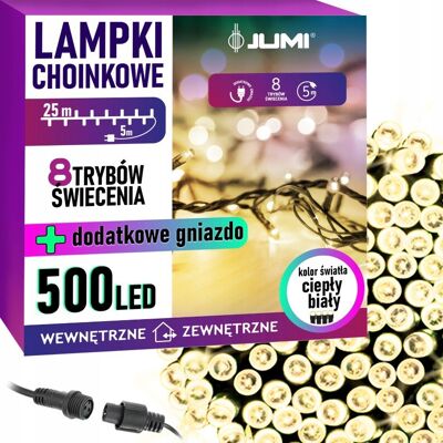 Jumi, Lampki Choinkowe, 500 Led, Ciepły Biały Jumi, Lampki Choinkowe, 500 Led, Ciepły Biały