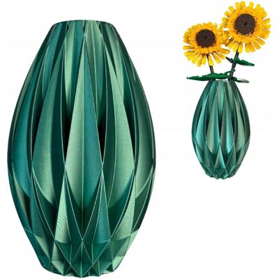 Rio KIVRA – zielony wazon 3D Forge kompatybilny z LEGO® Botanicals Rio KIVRA – zielony wazon 3D Forge kompatybilny z LEGO® Botanicals