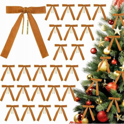 Inny producent KOKARDKI CHOINKOWE 24 SZTUK 18X13CM AKSAMITNE OZDOBY ŚWIĄTECZNE DEKORACJE Inny producent KOKARDKI CHOINKOWE 24 SZTUK 18X13CM AKSAMITNE OZDOBY ŚWIĄTECZNE DEKORACJE