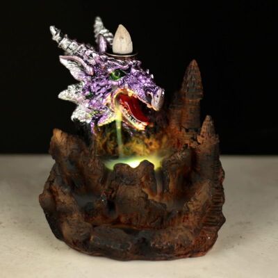 ANCIENT WISDOM Kominek z przepływem zwrotnym Backflow Purpurowy Smok LED ANCIENT WISDOM Kominek z przepływem zwrotnym Backflow Purpurowy Smok LED