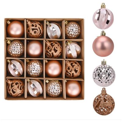 GiftDeco Komplet Bombek 16 Szt W Opakowaniu 6 Cm Średnicy Bsn12 GiftDeco Komplet Bombek 16 Szt W Opakowaniu 6 Cm Średnicy Bsn12