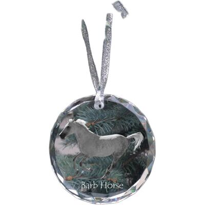 Koń Barb - kryształowa bombka ze zdjęciem, zdjęcia konia w krysztale, personalizowana zawieszka na choinkę marki Art-Dog Koń Barb - kryształowa bombka ze zdjęciem, zdjęcia konia w krysztale, personalizowana zawieszka na choinkę marki Art-Dog