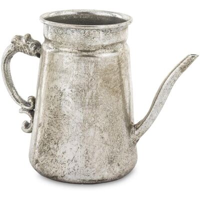 ART Konewka Antyk Metalowa Srebrna H: 15.5 Cm ART Konewka Antyk Metalowa Srebrna H: 15.5 Cm