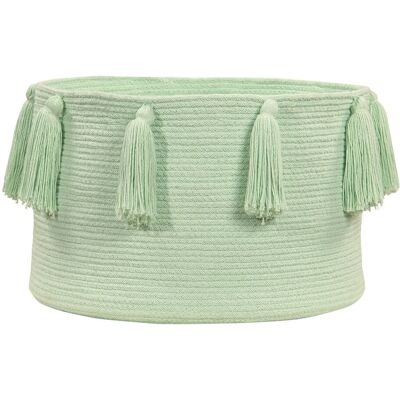 Kosz dekoracyjny Tassels Soft Mint, Lorena Canals Kosz dekoracyjny Tassels Soft Mint, Lorena Canals