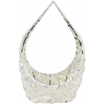 Madex Kosz Rattanowy Mocny Biały Kosze Prezentowe 49 Cm M Madex Kosz Rattanowy Mocny Biały Kosze Prezentowe 49 Cm M