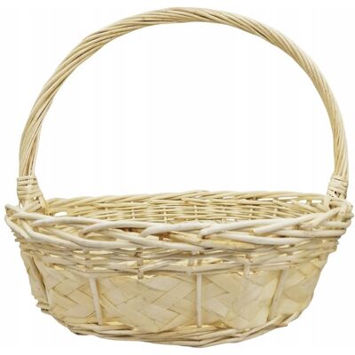 Madex Kosz Wiklinowy Kremowy Kosze Prezentowe 42 Cm L Madex Kosz Wiklinowy Kremowy Kosze Prezentowe 42 Cm L
