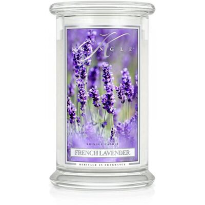 Kringle Candle, French Lavender, świeca zapachowa, duży słoik, 2 knoty Kringle Candle, French Lavender, świeca zapachowa, duży słoik, 2 knoty