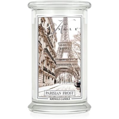 Kringle Candle Parisian Frost - duża świeca zapachowa 623 g 2 knoty Kringle Candle Parisian Frost - duża świeca zapachowa 623 g 2 knoty