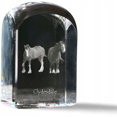 ART Kryształowy przycisk do papieru Clydesdale z personalizowanym grawerem ART Kryształowy przycisk do papieru Clydesdale z personalizowanym grawerem