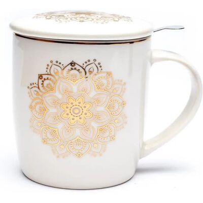 Phoenix Kubek z zaparzaczem Mandala white 400ml Phoenix Kubek z zaparzaczem Mandala white 400ml