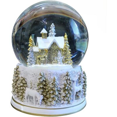 brak danych Kula Śnieżna Pozytywka Zimowa Chatka Choinki Prezent 15cm White Christmas brak danych Kula Śnieżna Pozytywka Zimowa Chatka Choinki Prezent 15cm White Christmas