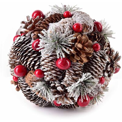 Mondex Kula zawieszana SANTA LILA 18cm - dekoracja świąteczna Mondex Kula zawieszana SANTA LILA 18cm - dekoracja świąteczna