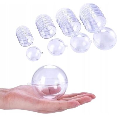 Inny producent KULKI 40 SZTUK 3 4 5 6 CM AKRYLOWE PRZEZROCZYSTE BOMBKI ZAWIESZANE OZDOBY Inny producent KULKI 40 SZTUK 3 4 5 6 CM AKRYLOWE PRZEZROCZYSTE BOMBKI ZAWIESZANE OZDOBY