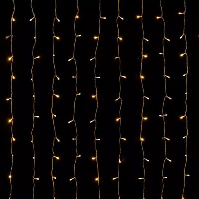 Aigostar Kurtyna świetlna 0.9x1.2m 120 ciepłych led na 10 paskach z zasilaczem Aigostar Kurtyna świetlna 0.9x1.2m 120 ciepłych led na 10 paskach z zasilaczem