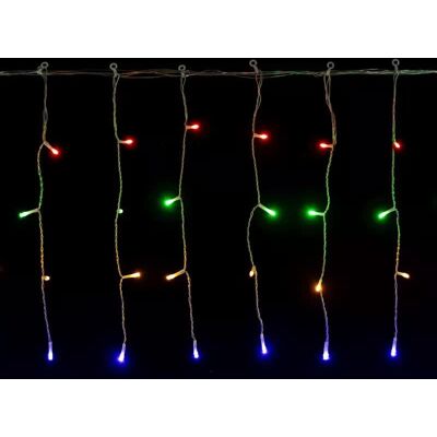 Aigostar Kurtyna świetlna 10x0.4m 200 lampek RGBY led w 50 soplach 8 trybów Aigostar Kurtyna świetlna 10x0.4m 200 lampek RGBY led w 50 soplach 8 trybów