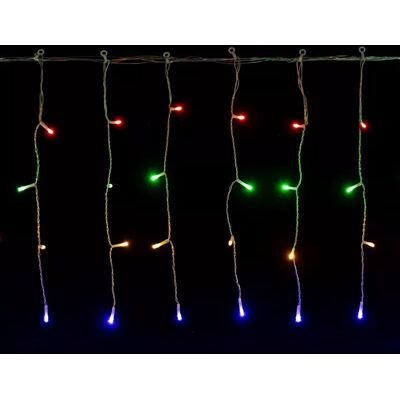 Aigostar Kurtyna świetlna 15x0.4m 300 lampek led RGBY w 75 soplach 8 trybów Aigostar Kurtyna świetlna 15x0.4m 300 lampek led RGBY w 75 soplach 8 trybów